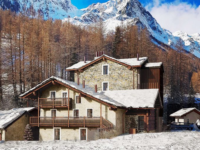 Champoluc Aosta Valley chalet for sale bn 02076 ch 100